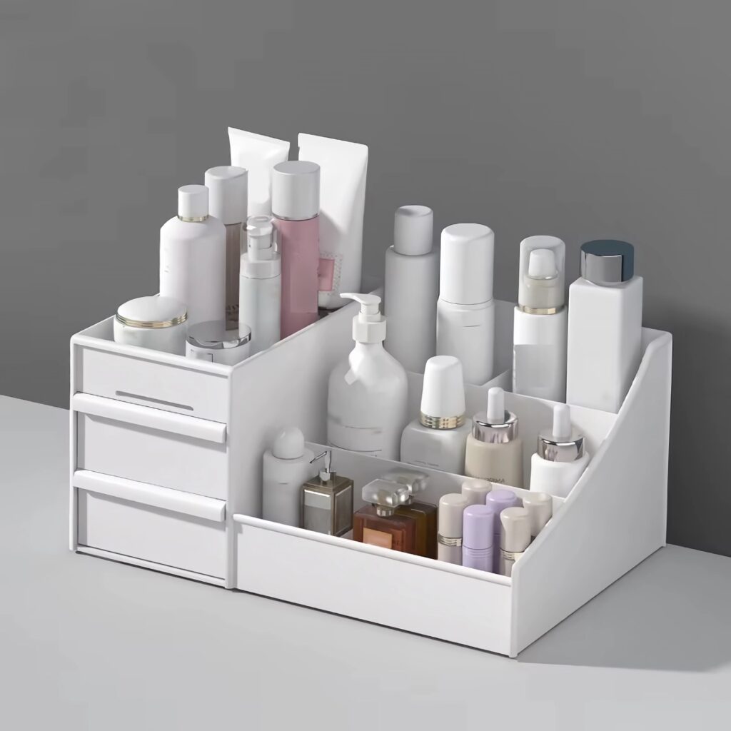 drawer plastic make-up box