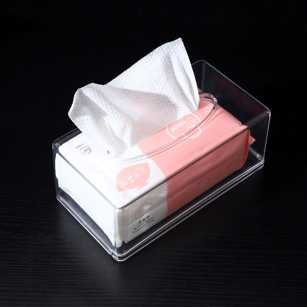 Transparent Desktop Tissue Box